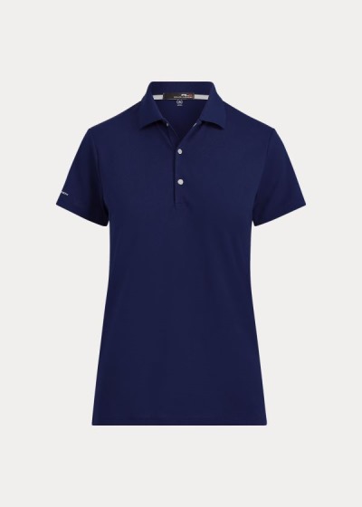 Polos Ralph Lauren Mujer Azul Marino - Slim Fit Tech Pique Golf - BYJNQ9827